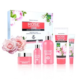 5PCS Rose Skincare Set - Skin Care Sets & Kits - Gift For Women With Cleanser,Eye Cream,Facial Toner,Facial Serum,Face Cream - Gifts For Teenage Girls - Pamper Gifts For Women for Deep Hydration