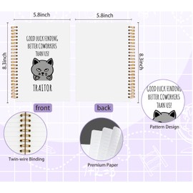 Welshower Funny Coworker Leaving Spiral Notebook Journal, Farewell Goodbye Going Away Gifts for Coworkers, Funny Work Notebook, Good Luck Finding Better Coworkers Than Us Journal, 5.5x8.3 Inch