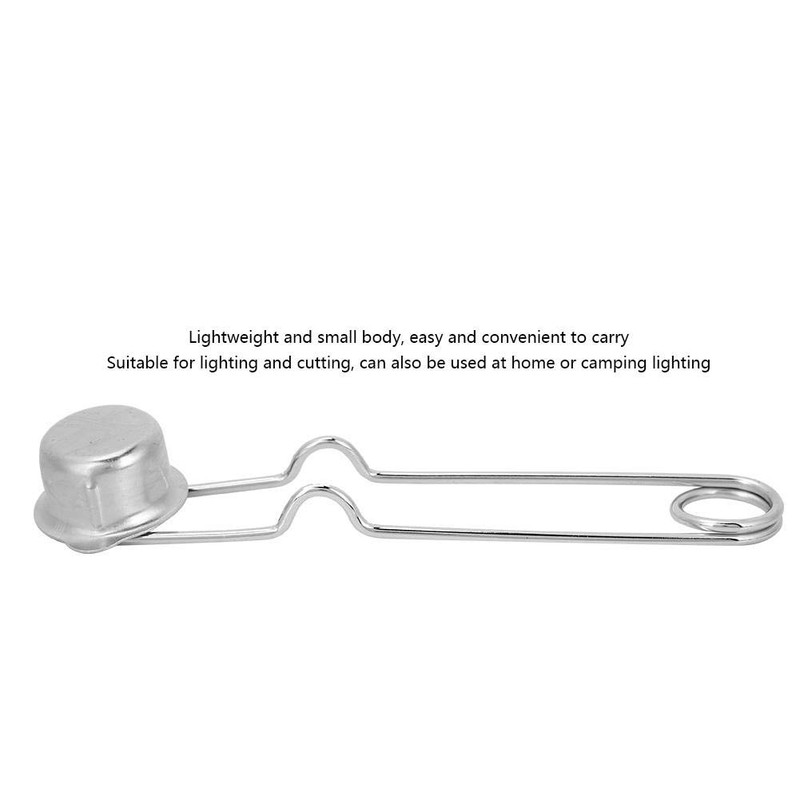 Flint Lighter, Steel Nickel Plating Round Head Acetylene Gas Lighter