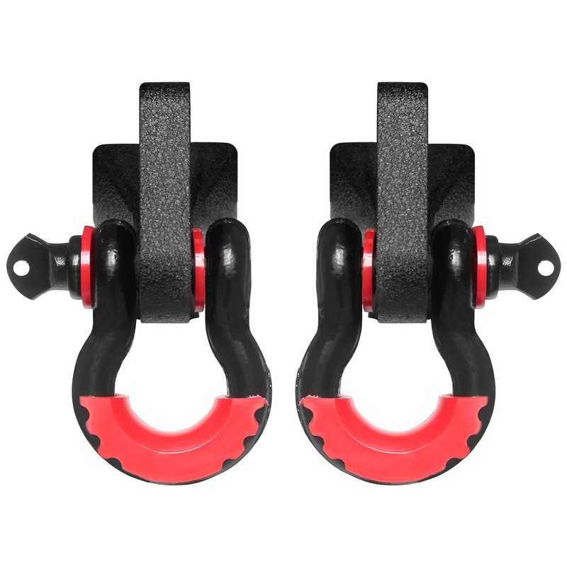 MARSITTER Front Tow Hook Mount Bracket and D-Rings Compatible with