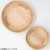 Nitori 8964236 Wooden Bowl, Round Bowl, Rubber, 9.4 inches (24