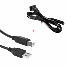 Unbranded USB + POWER CABLE CORD FOR HP OFFICEJET 3830 3833 4650 4652 4655 PRINTER