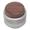 Coffee Distributor Tamper Constant Pressure 304 Stainless Steel Wood Handle
