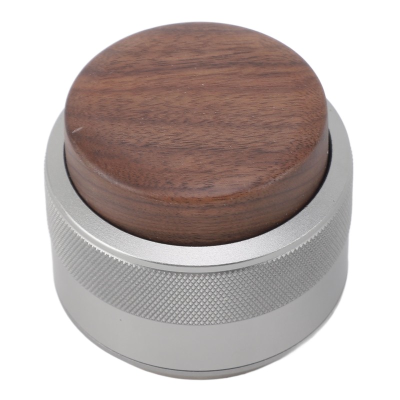 Coffee Distributor Tamper Constant Pressure 304 Stainless Steel Wood Handle