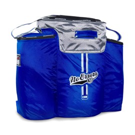 No Errors Ball Buddy Baseball Coaches Bag - Heavy Duty Baseball Equipment Bag for Coaches with Built-in Cooler - Holds 6 Gallon Bucket of Balls and Coaching Equipment (Royal Blue)