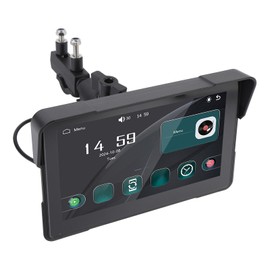 Luocute Motorcycle GPS Navigation System, 7 Inch 1024x600 HD IPS Screen IP67 Water Proof Touchscreen Portable Android Auto GPS for Motorcycle