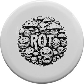 Rot | Beaded Putter with Rounded Rim for Comfortable Grip | Ration Plastic (White)