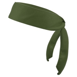 PATIKIL Head Tie Headband Ninja Karate Headband Adjustable Sports Tie Back Sweaty Workout Headband for Men Women Running Tennis Yoga Deep Green