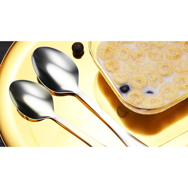 Teaspoons Set of 12, Tea Spoons 12 Stainless Steel, Teaspoons