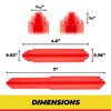 Qualihome RED Universal Plastic Spring Loaded Toilet Paper Roll Holder