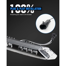 A & UTV PRO LED Auxiliary Light Kit for 2020 2021 2022 2023 Can-Am Spyder RT Accessories,DRL Daytime Running Light Assembly, Replace OEM ‎# 219400991