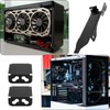 Biaungdo 3 Slots Dual Fan Mount Rack PCI Slot Bracket