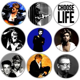 George Michael Button Pins Birthday Gift For Best Friend