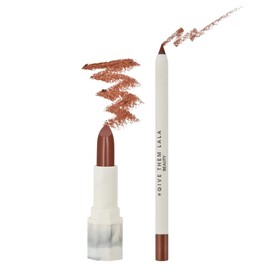 GIVE THEM LALA Lip Liner and Lipstick Set - WE'RE FAMOUS Lip Kit For Long Lasting, Moisturizing Wear- All Day Lipstick and Liner with Silky Smooth Finish - Cruelty-Free Lip Makeup