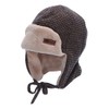 Sterntaler Boys Aviator Hat Houndstooth Hat, dark brown