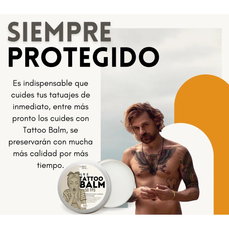 Balsamo Para Tatuajes +50 Fps - Hidrata Y Protege Del