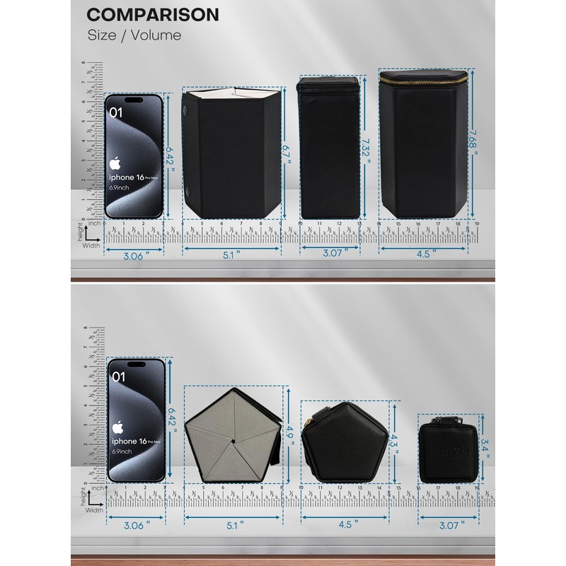 cloudever Sunglasses Travel Case Organizer Hangable for Men Women, Eyeglasses