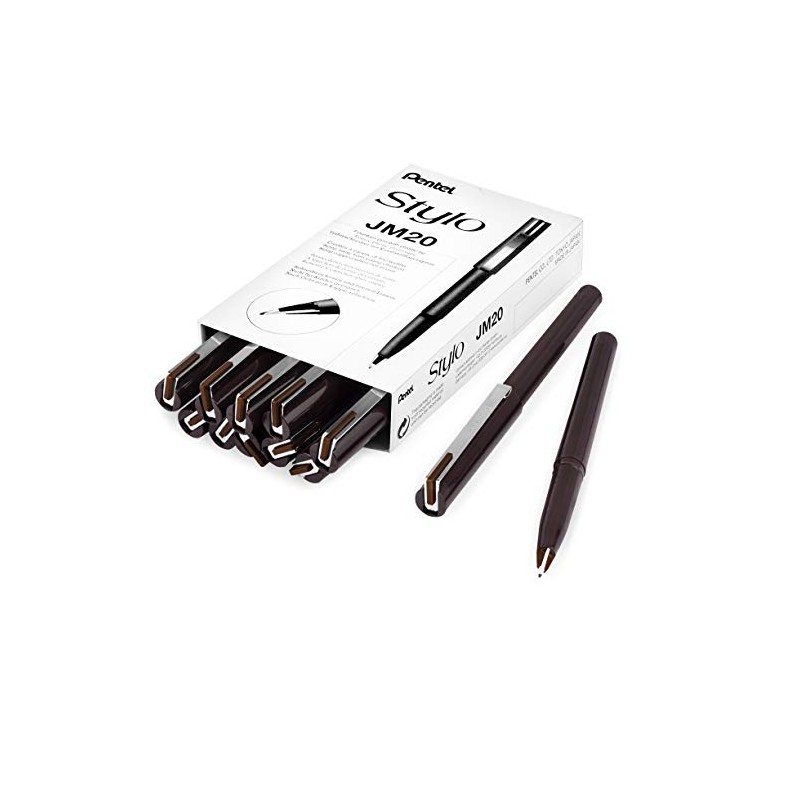 Pentel JM20 Stylo Disposable Fountain Pen – Sepia Ink -