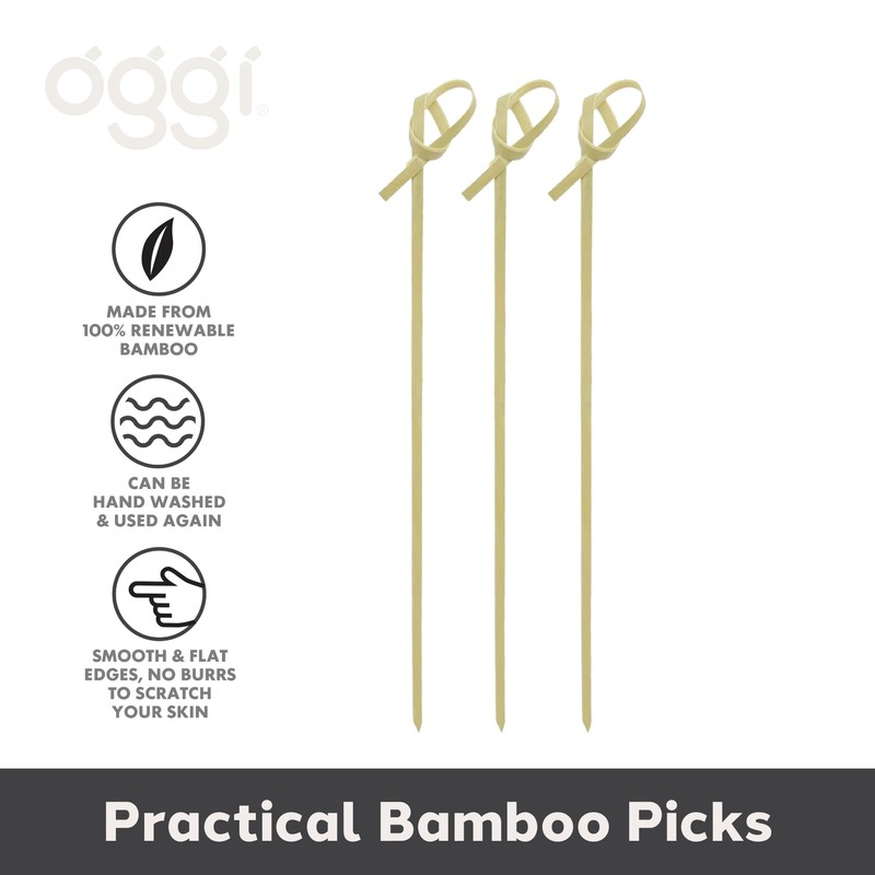 Oggi Picks, Bamboo, Cocktail Sticks (7683.)