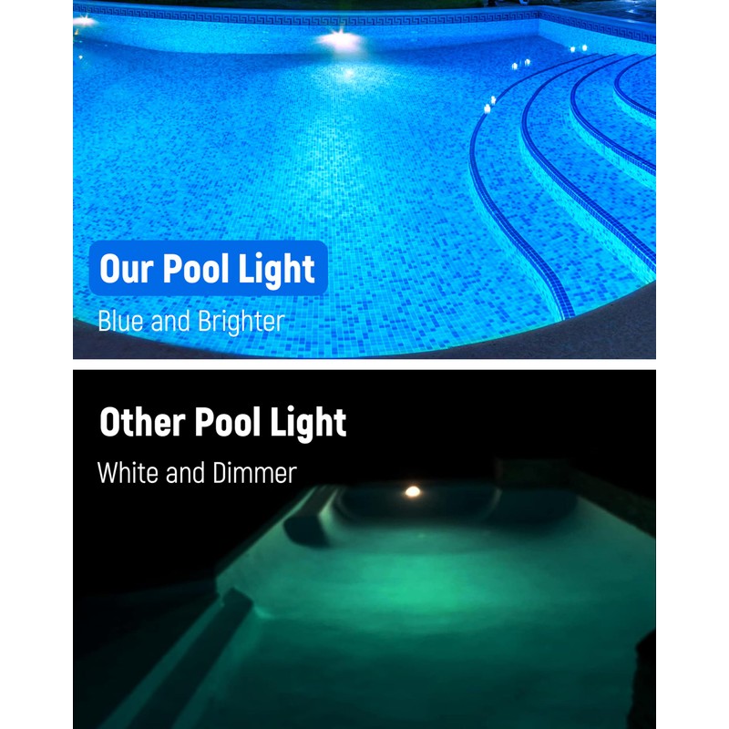 HYMIOR LED Pool Lights for Inground Pool, 120V 65W Swimming