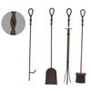 Panacea Fireplace Tool Set 5 Piece, Oak Leaf 30", Colonial