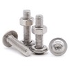 Glvaner (30 Sets) M5-0.8 x 25mm Flanged Washer Button Head