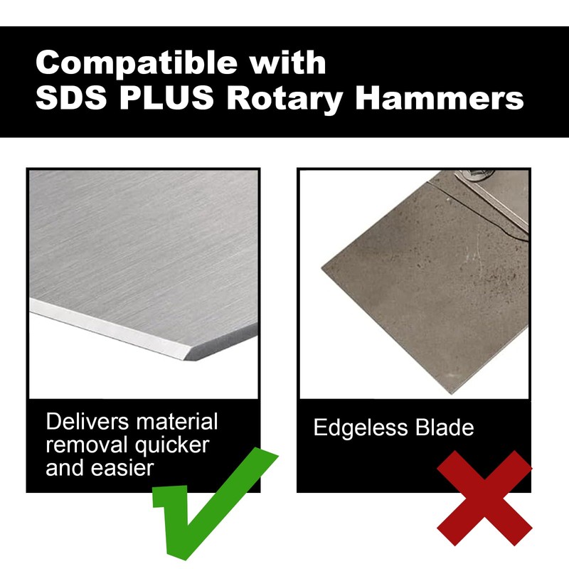 Greywolf SDS Plus Floor Scraper Kit, 5" x 11" Tile