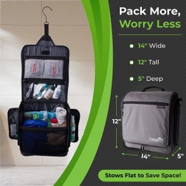 Ostomy, Colostomy, Foley Catheter, Medical Supplies, Travel Bag - Extra Large, Hanging Toiletry Organizer - TSA Compliant