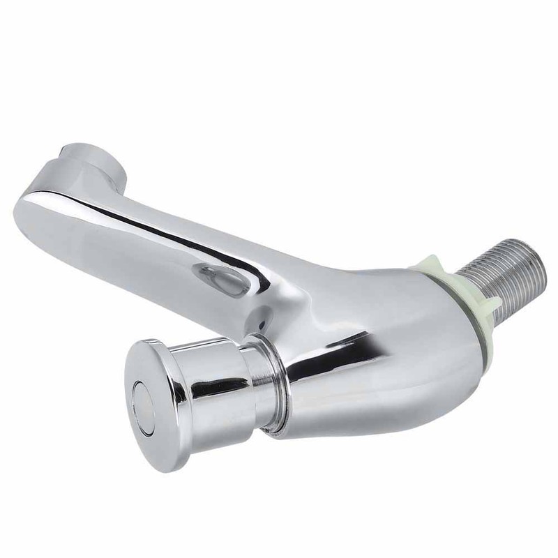 G1/2 Copper Time Delay Faucet Basin Sink Water Tap for