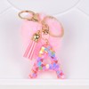 SMUOBT Resin Alphabet Initial Letter Keychain for Women,Backpack Keychain for