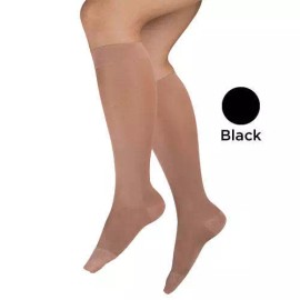 completemedical MicroFiber Moderate  Sm 15-20mmHg  Knee Highs  Black