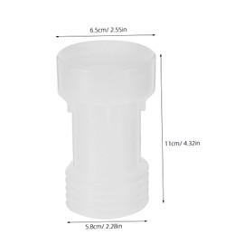 STOBAZA 2pcs Rainwater Barrel Adapter IBC Tote Connector Leakproof Plastic Extension for Outdoor Water Collection Systems and Rain Tank Replacement