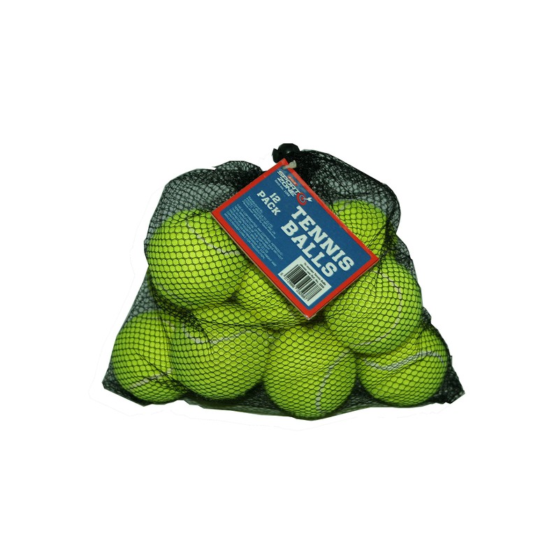 Atoz 03268 Tennis Balls in Net Bag, Yellow, 13 x
