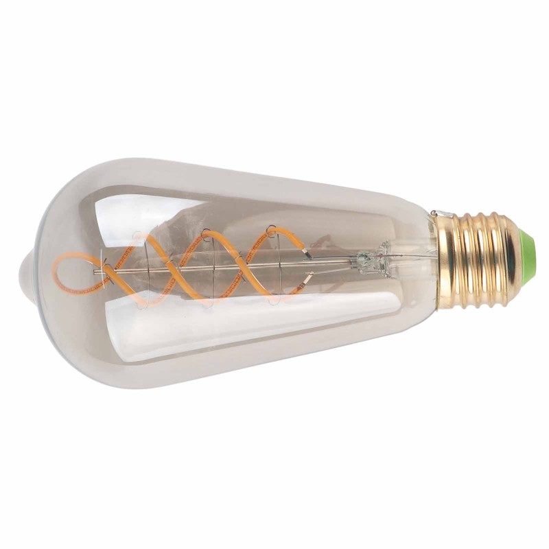 ST64 Light Bulb Vintage Dimmable 360lm Warm Light LED Filament