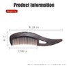 Dandruff Comb & Lice Comb with Handle - Hollow Tooth