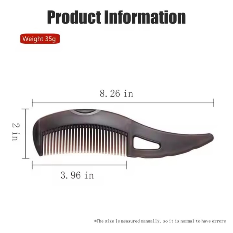 Dandruff Comb & Lice Comb with Handle - Hollow Tooth