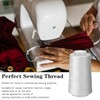 8 Pcs Black & White Sewing Thread, 40S/2 3000 Yard