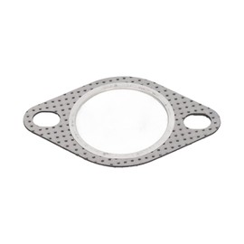 Eacam High Temp Exhaust Gasket, 5Pcs 2in Aluminum Foil Flange Gasket, Embossed Design, Easy Install, 50.8mm Inner Diameter, Turbo Manifold Header Down Dump Pipe, Suitable for, Turbo,