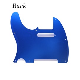 8 Hole Anodized Aluminum Tele Pickguard Modern Style TL Pick Guard for Tele/Telecaster (Blue)