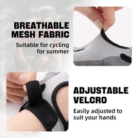 HomyComy Workout Gloves for Women Men, Lightweight Weight Lifting Glove Breathable Fingerless Gym Gloves, Anti-Slip Cycling Gloves Size XL