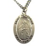 WJH Pewter Patron Saint Peregrine Medal with Embossed Holy Card,