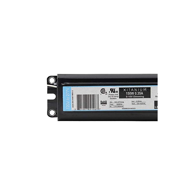 Advance LED-INTA-0350C-425-DO LED Driver, 0-10V Dimming, 120-277V:in, 150W, 120-425Vdc