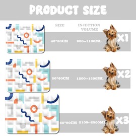 Huifengjie Dog Cooling Mat, Water Injection Dog Cooling Pad, Self-Cooling Cushion, Cooling Mat for Cats, 60 x 90 cm, XL, White