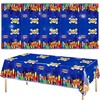 Roaring Good Time Superhero Birthday Party Tablecloth Super Theme Hero