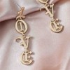 Yienate Long Letters Love Earrings Gold Long Tassel Initial Love