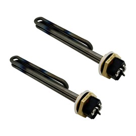 2 PCS HE 55220 Water Heating Element Titanium Replacement for ECO POU 6, ECO 8, ECO 11 Tankless Electric Water Heaters - 5.5 KW 220 V or 6 KW 240 V