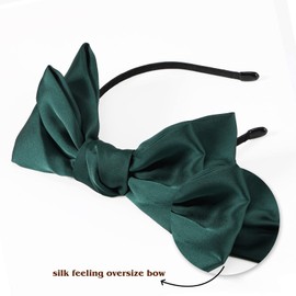 3PCS Stain Bow Headbands For Women Party Decoration Headdress Cosplay Costume Headwear Bow Hair Bands