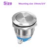 DMiotech 19mm / 3/4" Stainless Steel Momentary Push Button Switch