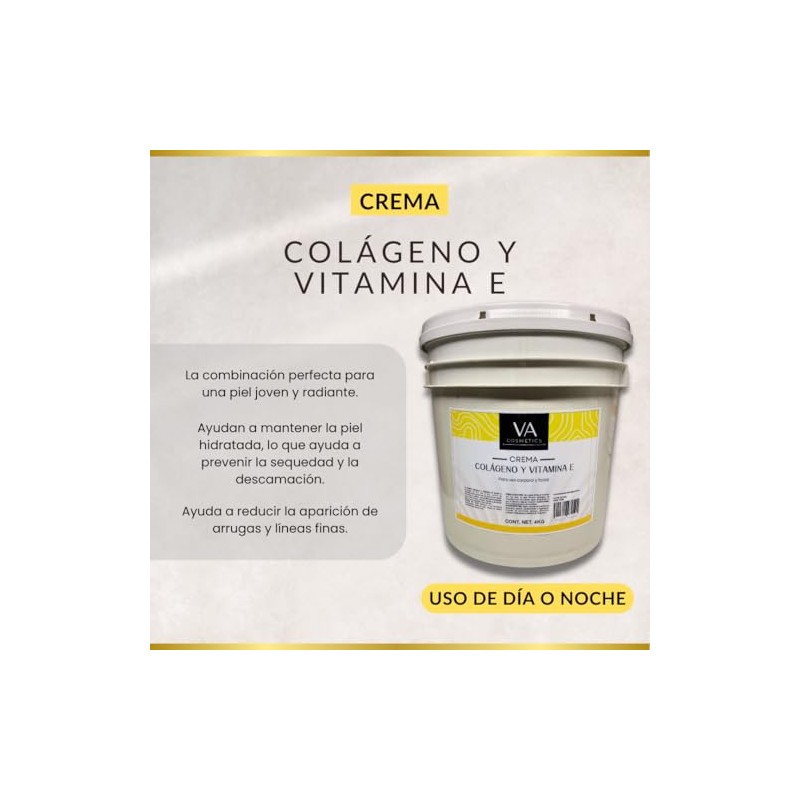 Crema Con Colageno Y Vitamina E Corporal Facial Spa 4