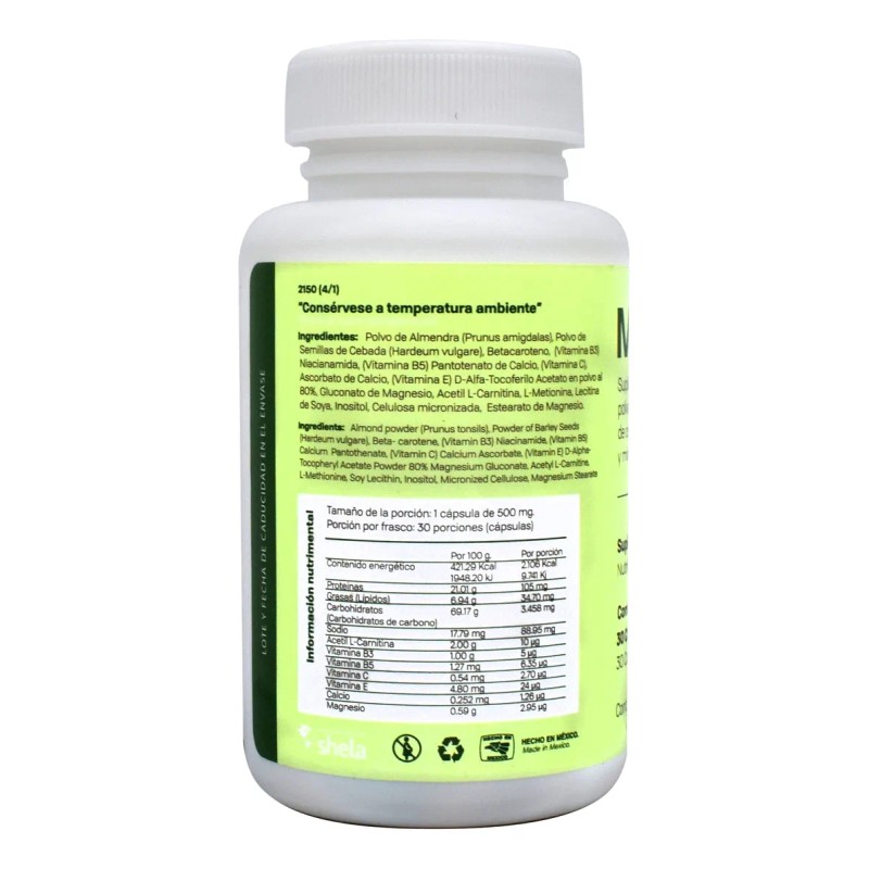 Memca Shela Auxiliar En El Desempeño Mental 30 Caps